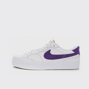 Nike Zoom Pogo Plus SB DZ4916-100‎ White Court Purple Women's Size 13 NWOB